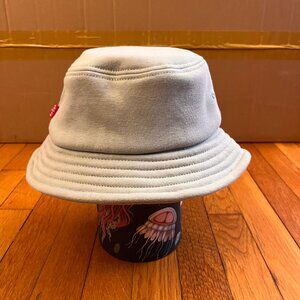 Levi's Fleece Bucket Hat Light Teal Blue, Small/Medium